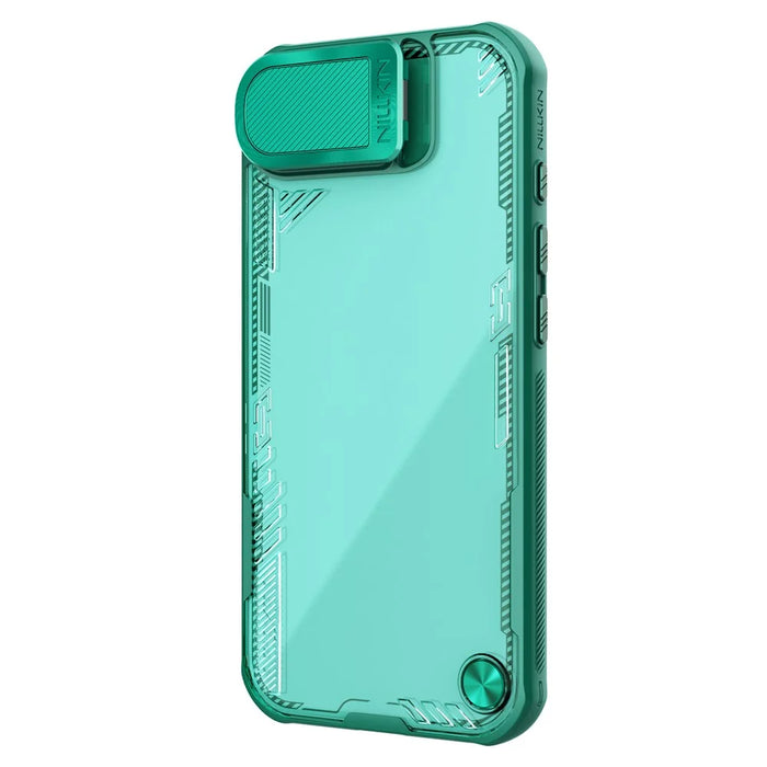 NILLKIN Iceblade CamProp For iPhone 17e / 16e Case Lens Cover Kickstand PC + TPU Phone Cover - Green - 3