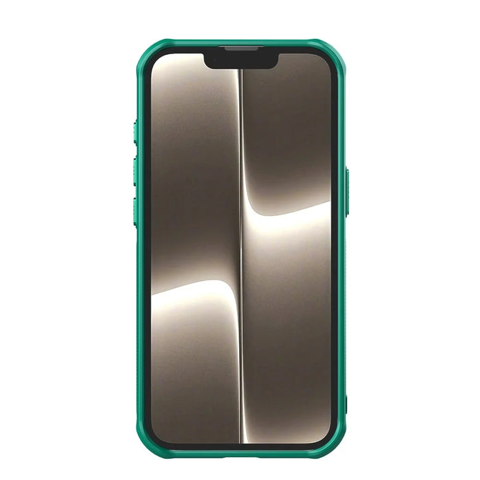 NILLKIN Iceblade CamProp For iPhone 17e / 16e Case Lens Cover Kickstand PC + TPU Phone Cover - Green - 5