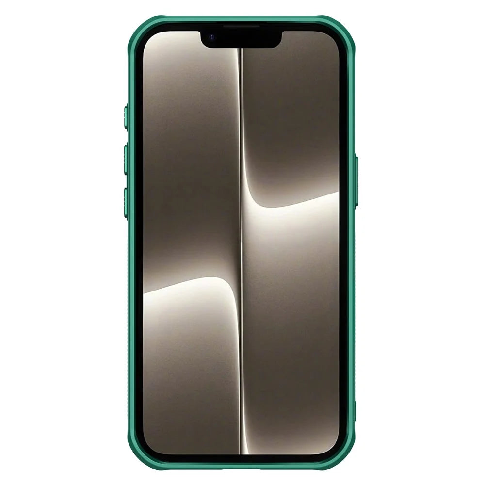 NILLKIN Iceblade CamProp For iPhone 17e / 16e Case Compatible with MagSafe Lens Frame Kickstand PC + TPU Phone Cover - Green - 3