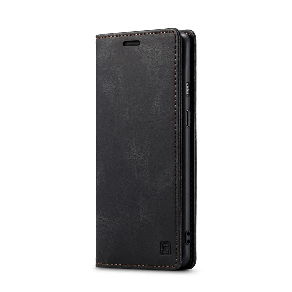 AUTSPACE For OnePlus 8T Wallet Case  A01 Leather Stand Cover with RFID Blocking Card Holder - Black - 2