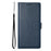 DF-012 For Samsung Galaxy S25 Ultra Case Litchi Texture Leather Wallet Stand Phone Cover - Dark Blue - 7