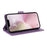 For iPhone 17e / 16e Case Butterfly Floral Imprint Wallet Stand Leather Phone Cover - Purple - 3