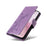 For iPhone 17e / 16e Case Butterfly Floral Imprint Wallet Stand Leather Phone Cover - Purple - 5