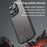 For iPhone 16 Pro Phone Case Drop Proof Airbags Frosted Translucent PC + TPU Back Cover - Black - 4