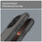 For iPhone 16 Pro Phone Case Drop Proof Airbags Frosted Translucent PC + TPU Back Cover - Black - 6