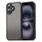 For iPhone 16 Case Drop Proof Airbags Frosted Translucent PC + TPU Phone Back Cover - Black - 1