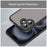 For iPhone 16 Case Drop Proof Airbags Frosted Translucent PC + TPU Phone Back Cover - Black - 7