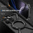 For iPhone 16 Pro Max Magnetic Case Military Grade Anti Drop 360° Rotating Kickstand Titanium Alloy Bumper Phone Cover - Black - 4