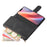 For iPhone 17e / 16e Case Zipper Wallet Multiple Card Slots Leather Phone Cover - Black - 5