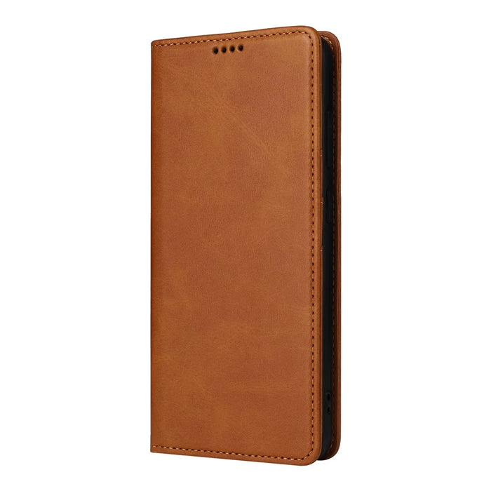 For Samsung Galaxy A26 5G Case RFID Blocking PU Leather Phone Wallet Cover - Brown - 7