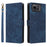 For Asus Zenfone 12 Ultra 5G Case Wallet RFID Blocking PU Leather Cover Viewing Stand - Blue - 1