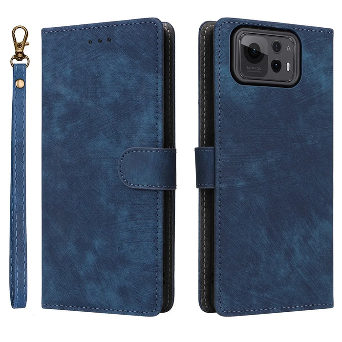 For Asus Zenfone 12 Ultra 5G Case Wallet RFID Blocking PU Leather Cover Viewing Stand - Blue - 1