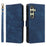 For Samsung Galaxy S25+ Case Wallet RFID Blocking PU Leather Cover Viewing Stand - Blue - 1