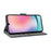 For Samsung Galaxy S25+ Case Wallet RFID Blocking PU Leather Cover Viewing Stand - Blue - 3
