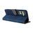 For Samsung Galaxy S25+ Case Wallet RFID Blocking PU Leather Cover Viewing Stand - Blue - 4