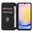 For Samsung Galaxy S25+ Case Wallet Rhombus Imprinted Leather Phone Cover - Brown - 2