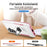 For Samsung Galaxy A36 5G Case Military Grade Ring Kickstand PC+TPU Phone Cover - White+Pink - 4