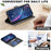 BINFEN COLOR BF17 For Samsung Galaxy S25 Edge Case Wallet Folio Flip Leather Cover - Black - 4