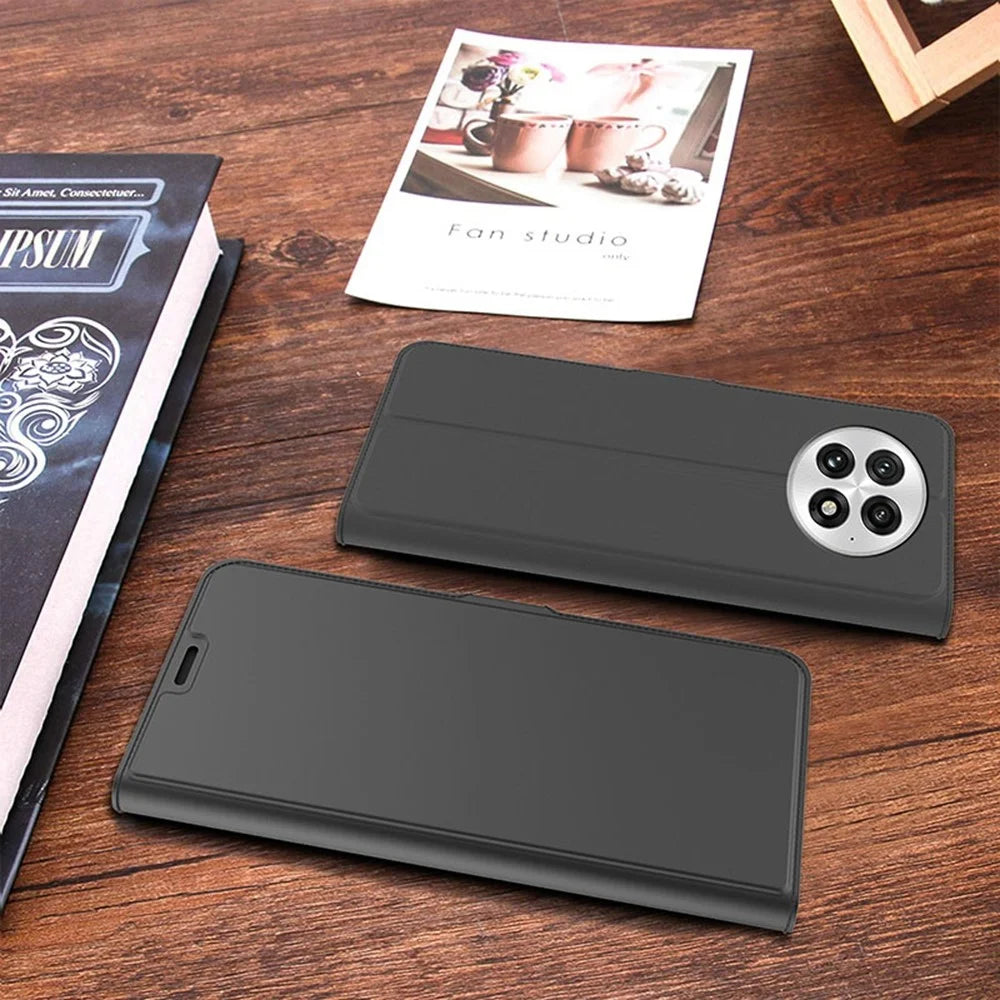 For Oneplus 13 Case Shockproof TPU Inner Shell Leather Phone Cover Card Slot - Black - 7