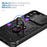 For Samsung Galaxy S25 Case TPU+PC Slide Camshield Kickstand Phone Cover - Black - 3