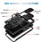 For Samsung Galaxy S25 Case TPU+PC Slide Camshield Kickstand Phone Cover - Black - 4