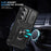 For Samsung Galaxy S25 Case TPU+PC Slide Camshield Kickstand Phone Cover - Black - 5