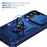 For Samsung Galaxy S25+ Case TPU+PC Slide Camshield Kickstand Phone Cover - Blue - 3