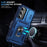 For Samsung Galaxy S25+ Case TPU+PC Slide Camshield Kickstand Phone Cover - Blue - 6