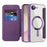 For iPhone 17e / 16e Case Compatible with MagSafe RFID Blocking Leather Phone Cover - Dark Purple - 2