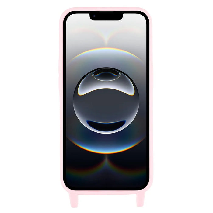 For iPhone 17e / 16e Case TPU Soft Shockproof Phone Cover with Adjustable Lanyard - Pink - 2