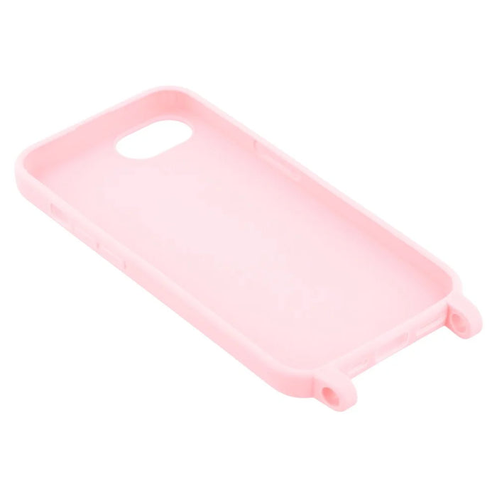 For iPhone 17e / 16e Case TPU Soft Shockproof Phone Cover with Adjustable Lanyard - Pink - 5