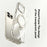 SULADA For iPhone 16 Pro Case Compatible with MagSafe Kickstand Clear PC Phone Cover - Titanium Grey - 2