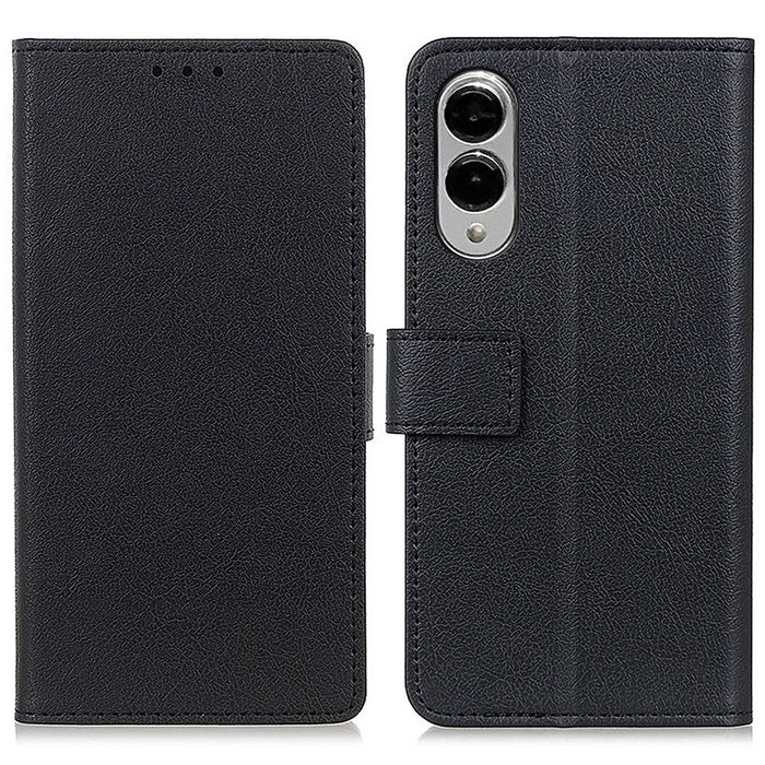 For Samsung Galaxy S25 Edge Case PU Leather Stand Wallet Phone Cover - 1