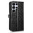 For Samsung Galaxy S25 Ultra Wallet Case Dot Pattern Imprint PU Leather Phone Cover - Black - 7
