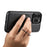 SUTENI G3 For iPhone 16 Pro Max Magnetic Case Rotating Kickstand Carbon Fiber Texture Leather Phone Back Cover - 5