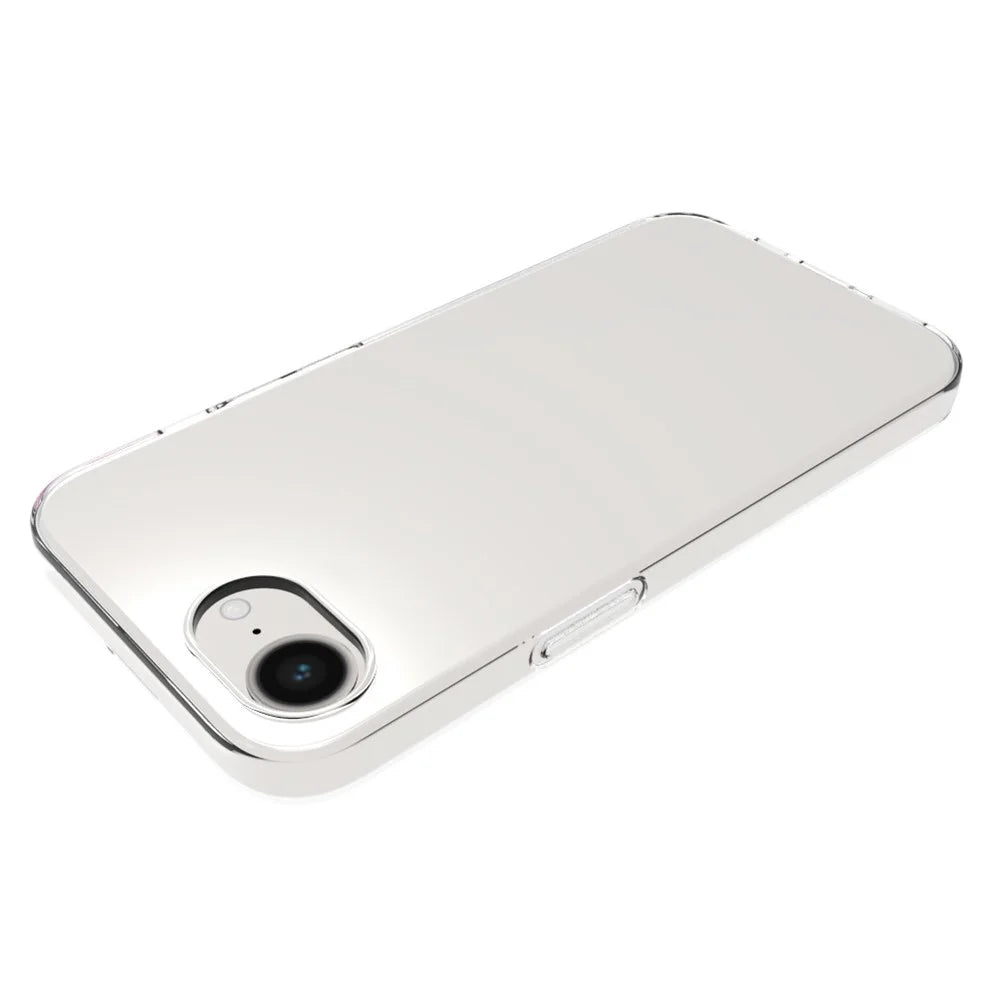 For iPhone 17e / 16e Slim Clear Phone Case Watermark Resistant TPU Back Cover - 4
