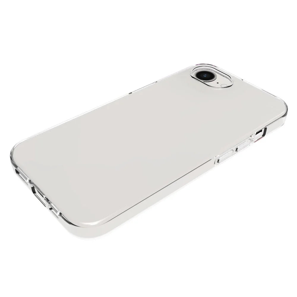 For iPhone 17e / 16e Slim Clear Phone Case Watermark Resistant TPU Back Cover - 5
