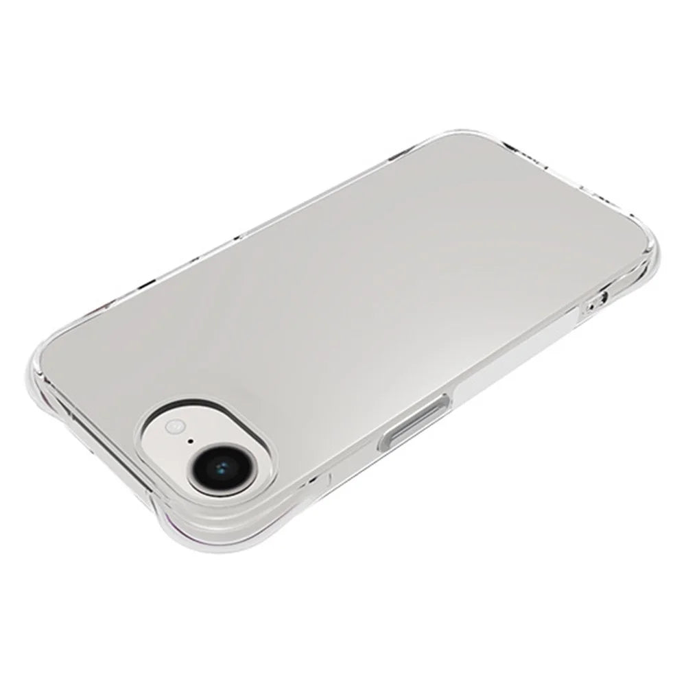 For iPhone 17e / 16e Clear Case Anti-Shock TPU Phone Cover Reinforced Corners - 4