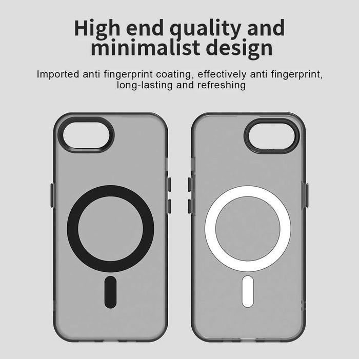 For iPhone 17e / 16e Case Compatible with MagSafe Anti Drop Hybrid Phone Back Cover - Black - 5