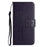 For Samsung Galaxy S25 Edge Case PU Leather Owl Tree Imprinted Wallet Phone Cover - Dark Blue - 5