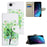 For iPhone 17e / 16e Case Pattern Printing Cross Texture Leather Phone Cover - Green Tree - 4