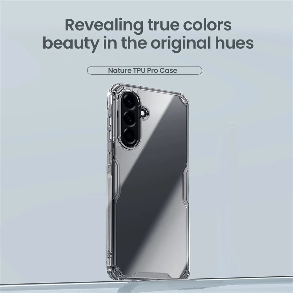 NILLKIN Nature Pro Series For Samsung Galaxy A56 5G Case PC + TPU Anti-Scratch Clear Back Cover - 6