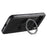 SUTENI G3 For Google Pixel 9 / 9 Pro Magnetic Case Waxy Texture Rotating Kickstand Leather Phone Back Cover - Black - 2