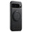 SUTENI G3 For Google Pixel 9 / 9 Pro Magnetic Case Waxy Texture Rotating Kickstand Leather Phone Back Cover - Black - 7