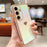 For Samsung Galaxy S25+ Case Dazzling Design Electroplating Heart Pattern TPU Phone Cover - White - 2