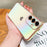 For Samsung Galaxy S25+ Case Dazzling Design Electroplating Heart Pattern TPU Phone Cover - White - 3