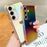 For Samsung Galaxy S25+ Case Dazzling Design Electroplating Heart Pattern TPU Phone Cover - White - 4