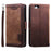For iPhone 17e / 16e Case RFID Blocking Wallet Stand Leather Phone Cover - Brown - 1