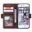 For iPhone 17e / 16e Case RFID Blocking Wallet Stand Leather Phone Cover - Brown - 2