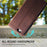 For iPhone 17e / 16e Case RFID Blocking Wallet Stand Leather Phone Cover - Brown - 4